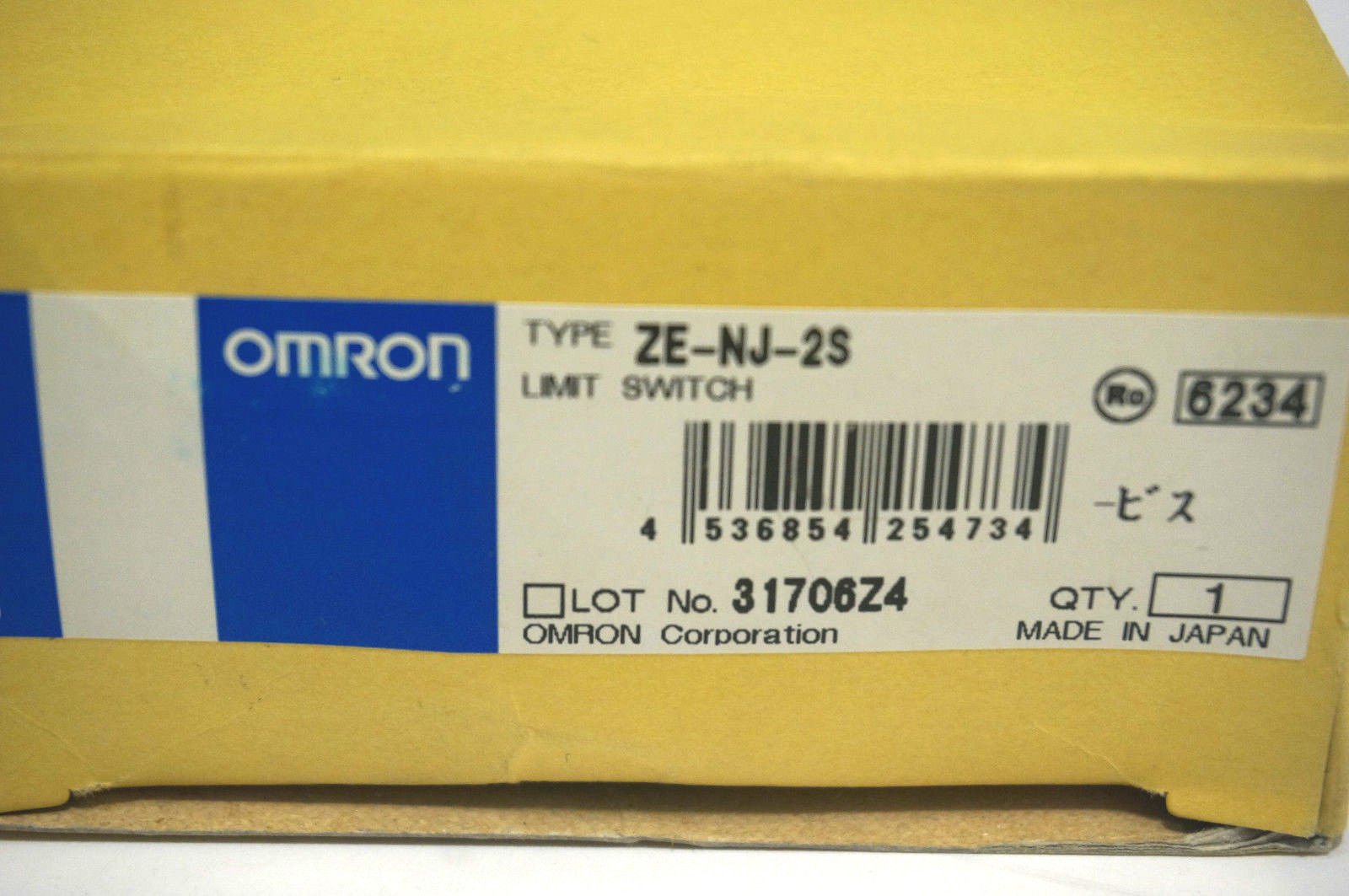 OMRON Industrial Automation ZE-NJ-2S Limit SW, Wobble Coil Spring
